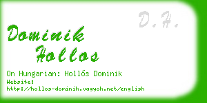 dominik hollos business card