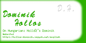 dominik hollos business card